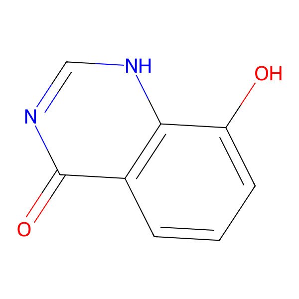 2D Structure of 8-hydroxy-1H-quinazolin-4-one