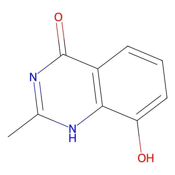 2D Structure of 8-hydroxy-2-methyl-1H-quinazolin-4-one