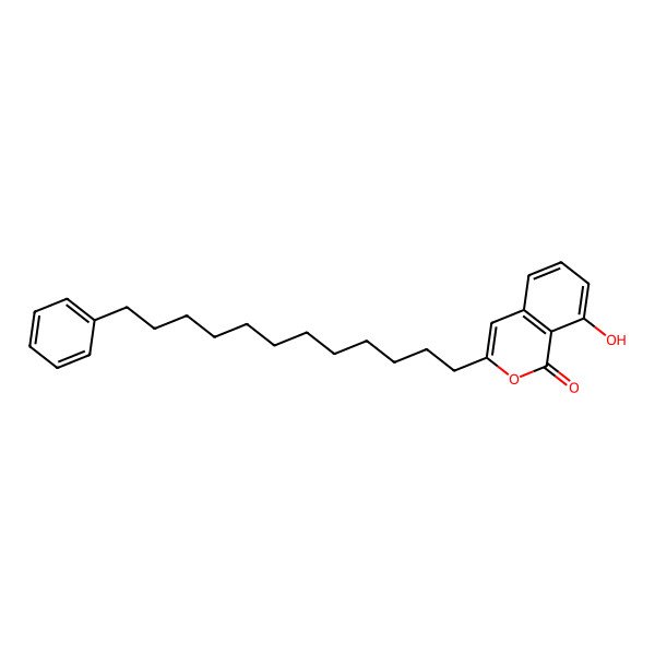 2D Structure of 8-Hydroxy-3-(12-phenyldodecyl)isochromen-1-one 2D Structure of 8-Hydroxy-3-(12-phenyldodecyl)isochromen-1-one