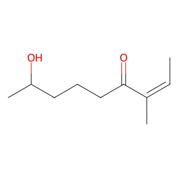 2D Structure of 8-Hydroxy-3-methylnon-2-en-4-one