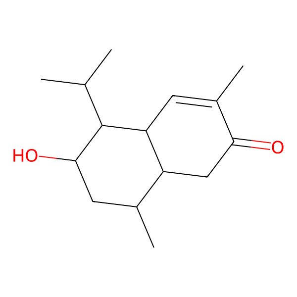 2D Structure of 8-Hydroxy-4-cadinen-3-one