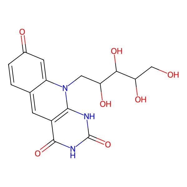2D Structure of 8-Hydroxy-5-deazaflavin