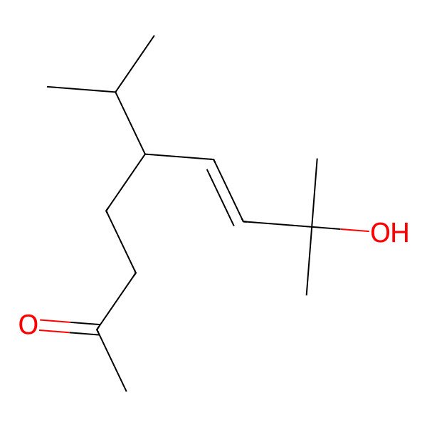 2D Structure of 8-Hydroxy-5-isopropyl-8-methyl-non-6-EN-2-one