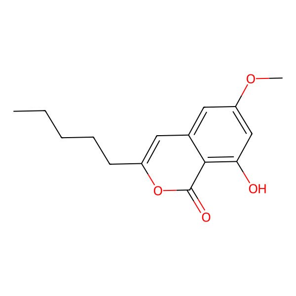 2D Structure of 8-Hydroxy-6-methoxy-pentylisocoumarin 2D Structure of 8-Hydroxy-6-methoxy-pentylisocoumarin