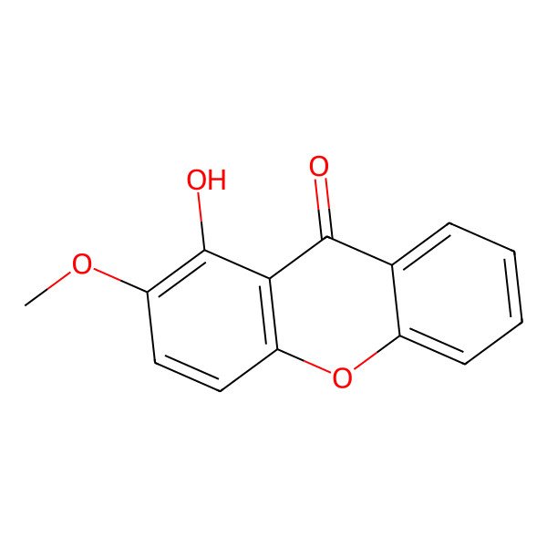 2D Structure of 8-Hydroxy-7-methoxyxanthone 2D Structure of 8-Hydroxy-7-methoxyxanthone