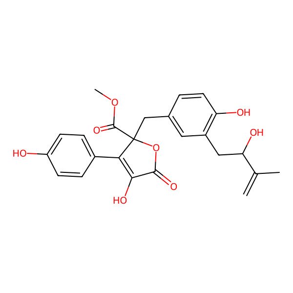 2D Structure of 8''-hydroxy-9''-en-butyrolactone I