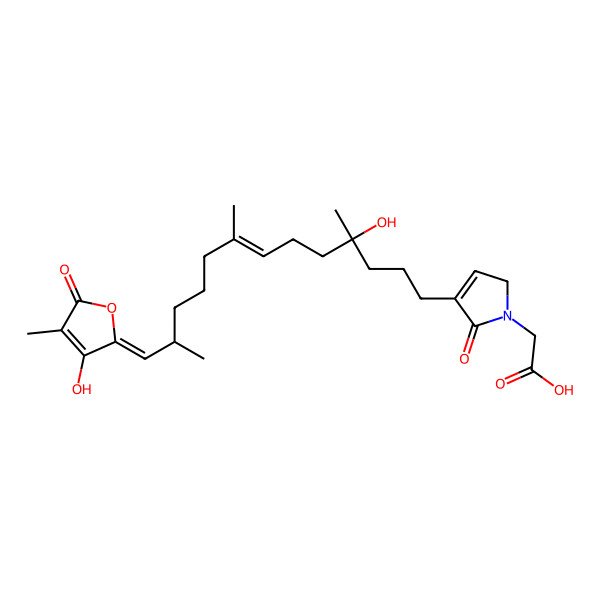 2D Structure of 8-Hydroxyircinialactam A