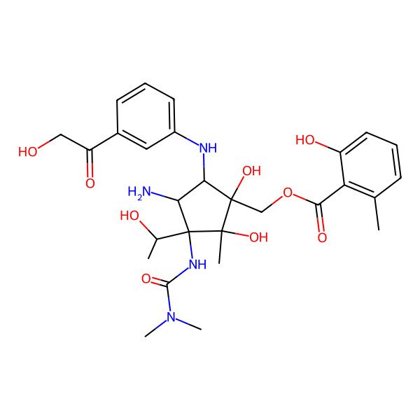 2D Structure of 8''-Hydroxypactamycin