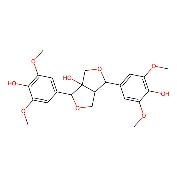 2D Structure of 8-Hydroxysyringaresinol