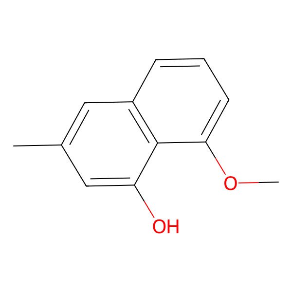 2D Structure of 8-Methoxy-3-methylnaphthalen-1-ol