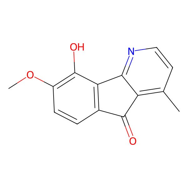 2D Structure of 8-Methoxy-4-methyl-1H-indeno(1,2-b)pyridine-5,9-dione 2D Structure of 8-Methoxy-4-methyl-1H-indeno(1,2-b)pyridine-5,9-dione
