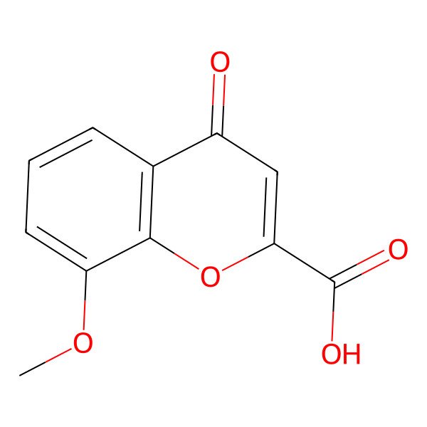 2D Structure of 8-Methoxy-4-oxochromene-2-carboxylic acid 2D Structure of 8-Methoxy-4-oxochromene-2-carboxylic acid