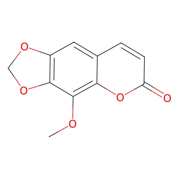 2D Structure of 8-Methoxy-6,7-methylenedioxycoumarin