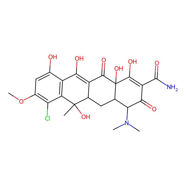 2D Structure of 8-Methoxychlortetracycline