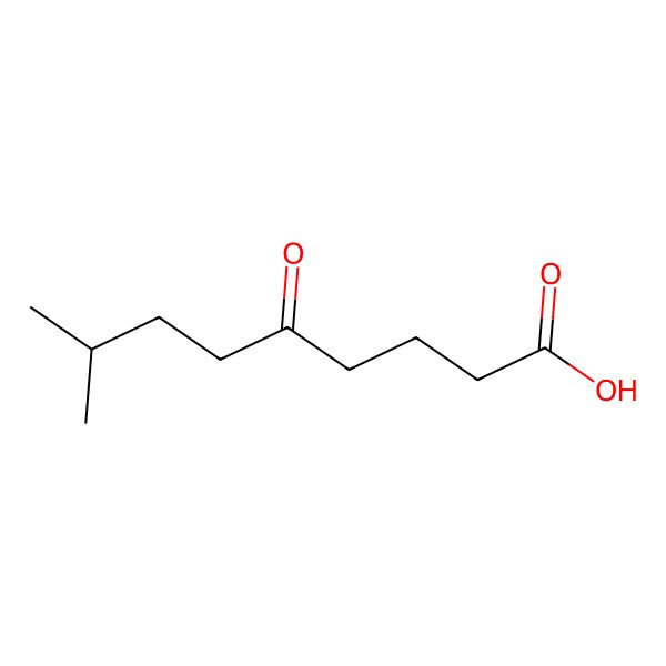 2D Structure of 8-Methyl-5-oxo-nonanoic acid