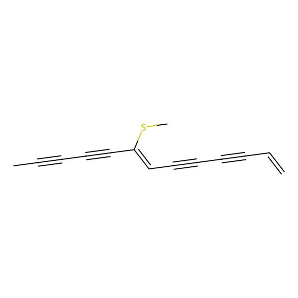 2D Structure of 8-Methylsulfanyltrideca-1,7-dien-3,5,9,11-tetrayne 2D Structure of 8-Methylsulfanyltrideca-1,7-dien-3,5,9,11-tetrayne