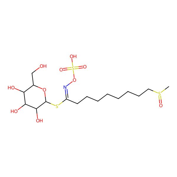 2D Structure of 8-Methylsulfinyl-n-octyl glucosinolate