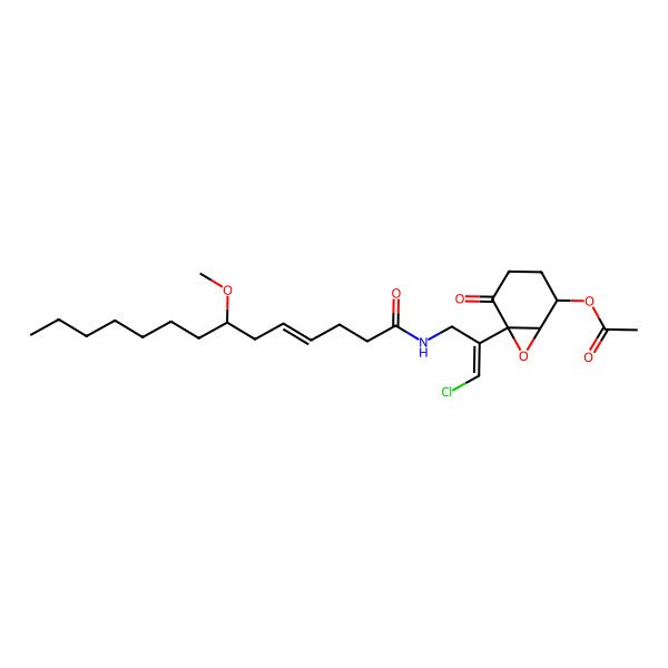 2D Structure of 8-O-Acetyl-8-epi-malyngamide C