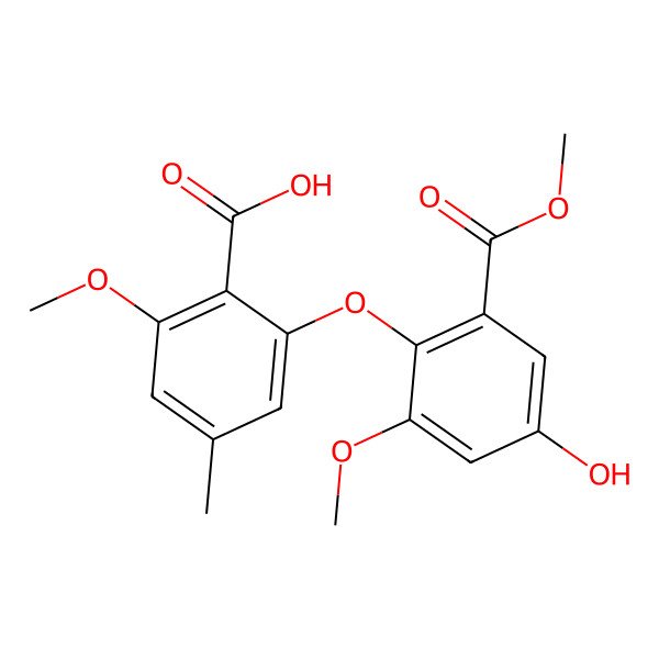 2D Structure of 8'-O-Methylasterric acid