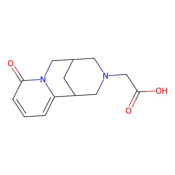 2D Structure of (8-oxo-1,5,6,8-tetrahydro-2H-1,5-methanopyrido[1,2-a][1,5]diazocin-3(4H)-yl)acetic acid