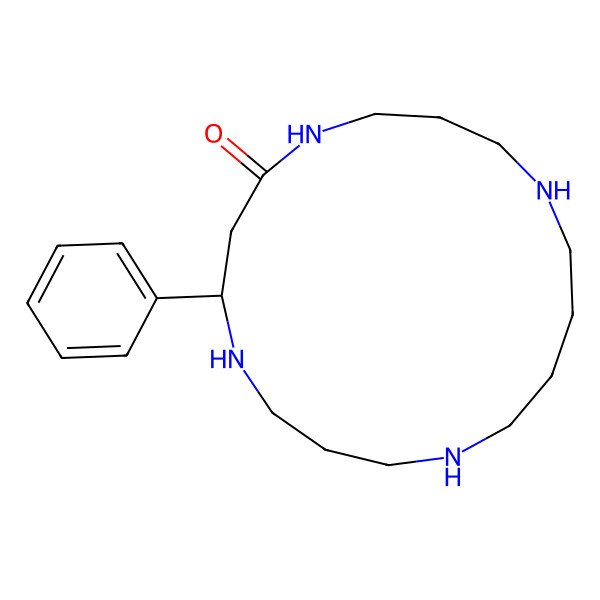 2D Structure of 8-Phenyl-1,5,9,13-tetrazacycloheptadecan-6-one 2D Structure of 8-Phenyl-1,5,9,13-tetrazacycloheptadecan-6-one