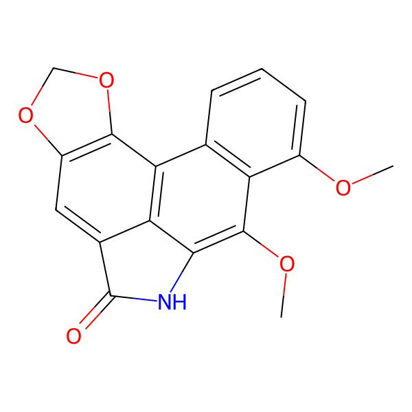 2D Structure of 12,14-Dimethoxy-3,5-dioxa-10-azapentacyclo[9.7.1.02,6.08,19.013,18]nonadeca-1(19),2(6),7,11,13(18),14,16-heptaen-9-one