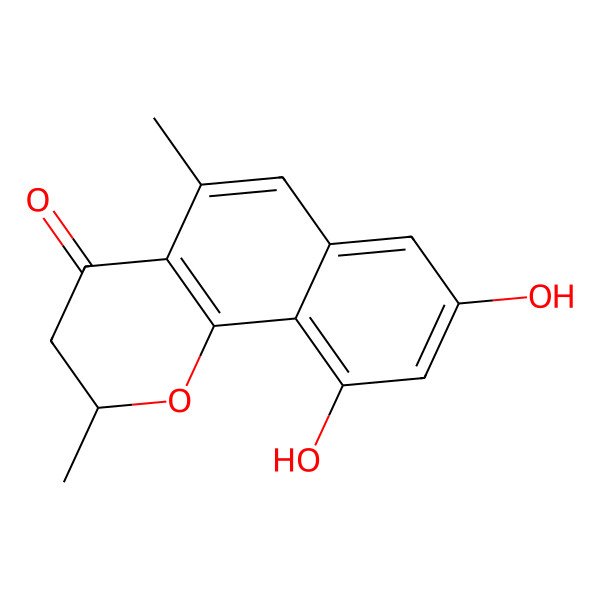 2D Structure of 8,10-Dihydroxy-2,5-dimethyl-2,3-dihydrobenzo[h]chromen-4-one