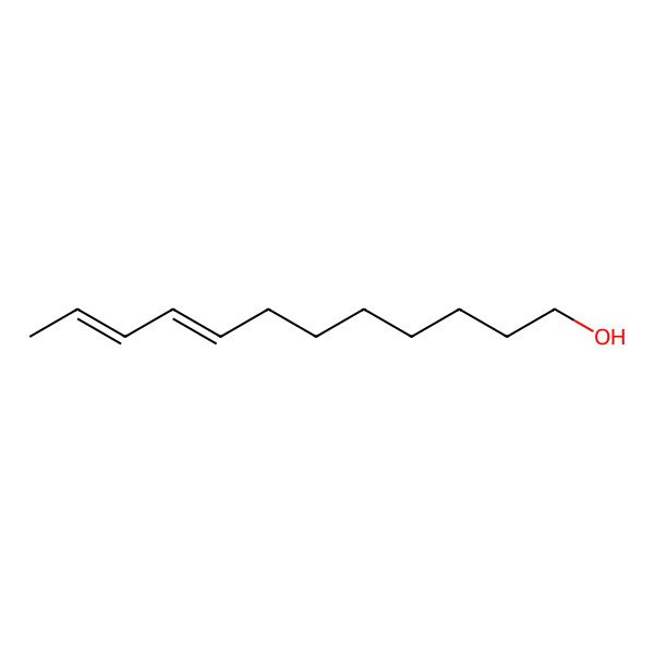 2D Structure of 8,10-Dodecadienol