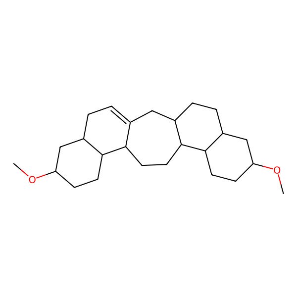 2D Structure of 8,19-Dimethoxypentacyclo[13.8.0.03,12.06,11.016,21]tricos-1(23)-ene