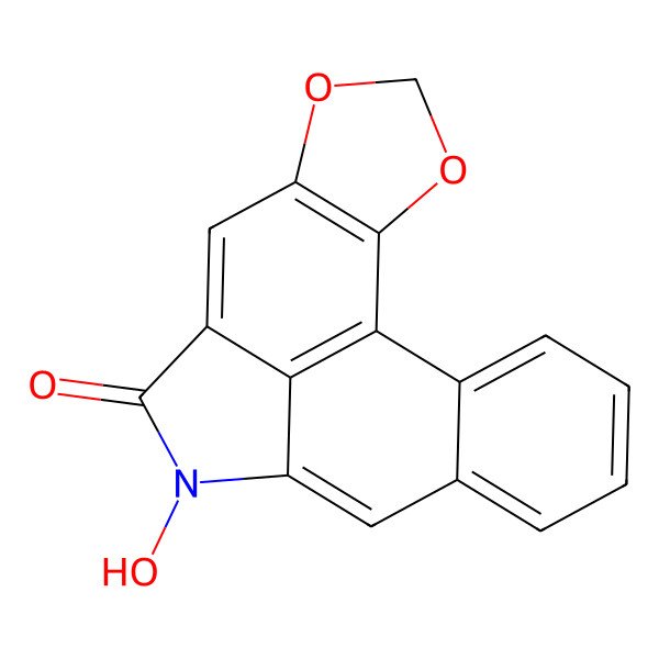 2D Structure of 10-Hydroxy-3,5-dioxa-10-azapentacyclo[9.7.1.02,6.08,19.013,18]nonadeca-1(19),2(6),7,11,13,15,17-heptaen-9-one