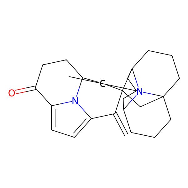 2D Structure of 3'-Methyl-11-methylidenespiro[12-azatricyclo[6.3.1.04,12]dodeca-1,3-diene-10,13'-15-azatetracyclo[7.3.2.11,5.09,15]pentadecane]-5-one