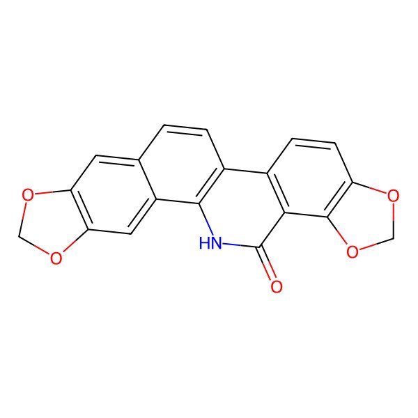 2D Structure of 5,7,18,20-Tetraoxa-24-azahexacyclo[11.11.0.02,10.04,8.014,22.017,21]tetracosa-1(13),2,4(8),9,11,14(22),15,17(21)-octaen-23-one