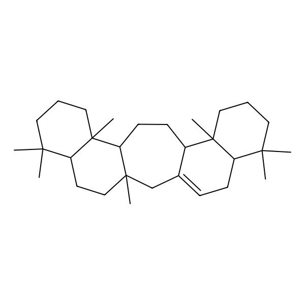 2D Structure of (3S,6S,11S,12S,15S,16S,21S)-3,7,7,11,16,20,20-heptamethylpentacyclo[13.8.0.03,12.06,11.016,21]tricos-1(23)-ene