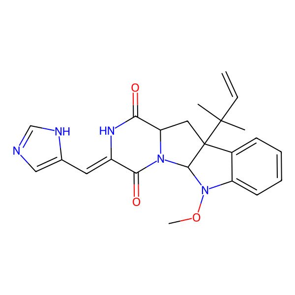 2D Structure of Roquefortine F