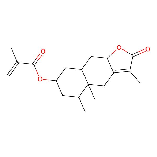 2D Structure of [(4aR,5S,7R,8aR,9aS)-3,4a,5-trimethyl-2-oxo-4,5,6,7,8,8a,9,9a-octahydrobenzo[f][1]benzofuran-7-yl] 2-methylprop-2-enoate