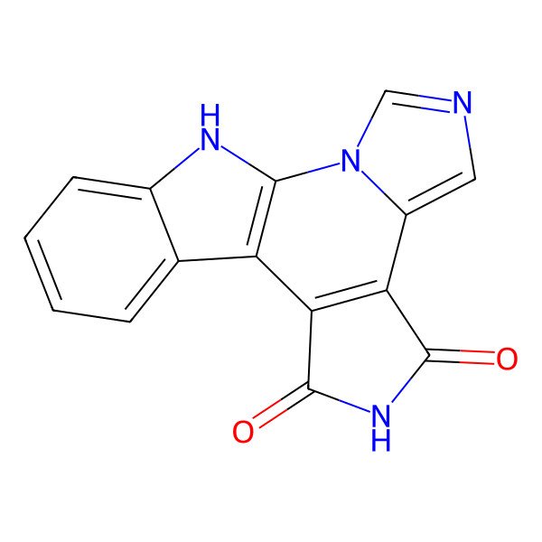 2D Structure of 2,4,9,19-tetrazapentacyclo[10.7.0.02,6.07,11.013,18]nonadeca-1(12),3,5,7(11),13,15,17-heptaene-8,10-dione