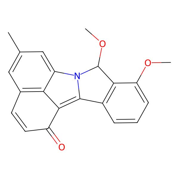 2D Structure of (9S)-7,9-dimethoxy-13-methyl-10-azapentacyclo[9.7.1.02,10.03,8.015,19]nonadeca-1,3(8),4,6,11,13,15(19),16-octaen-18-one