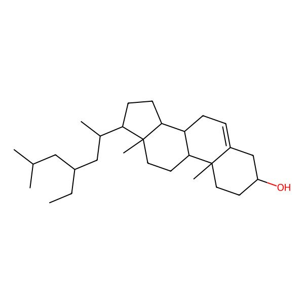 2D Structure of 17-(4-ethyl-6-methylheptan-2-yl)-10,13-dimethyl-2,3,4,7,8,9,11,12,14,15,16,17-dodecahydro-1H-cyclopenta[a]phenanthren-3-ol