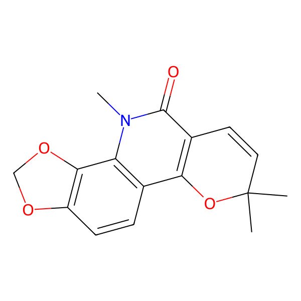 2D Structure of 4,4,9-Trimethyl-3,12,14-trioxa-9-azatetracyclo[8.7.0.02,7.011,15]heptadeca-1(10),2(7),5,11(15),16-pentaen-8-one