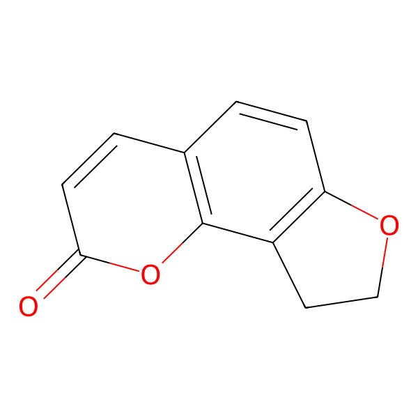 2D Structure of 8,9-Dihydrofuro[2,3-h]chromen-2-one