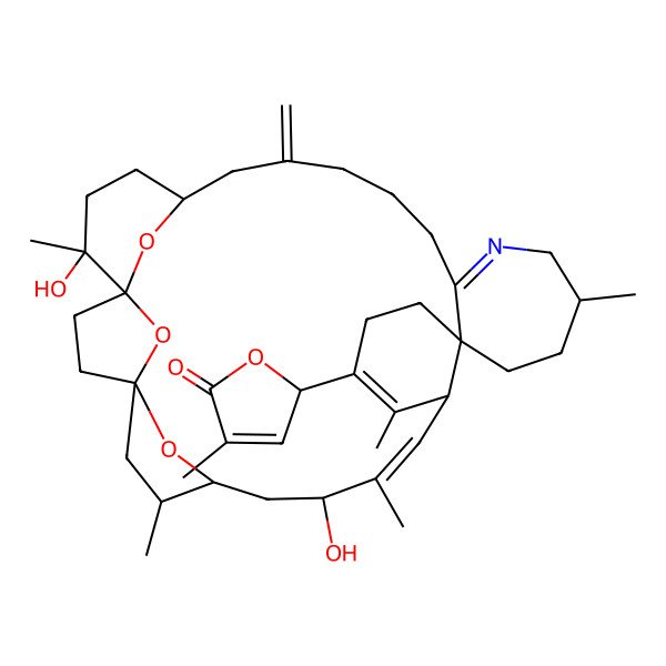 2D Structure of 2-[(10Z)-9,32-dihydroxy-6,10,13,20,32-pentamethyl-27-methylidene-33,34,35-trioxa-22-azahexacyclo[27.3.1.11,4.14,7.012,17.017,23]pentatriaconta-10,13,22-trien-14-yl]-4-methyl-2H-furan-5-one