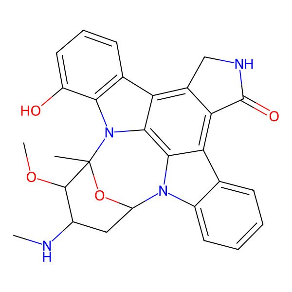 2D Structure of (2S,3R,4R,6R)-25-hydroxy-3-methoxy-2-methyl-4-(methylamino)-29-oxa-1,7,17-triazaoctacyclo[12.12.2.12,6.07,28.08,13.015,19.020,27.021,26]nonacosa-8,10,12,14,19,21(26),22,24,27-nonaen-16-one