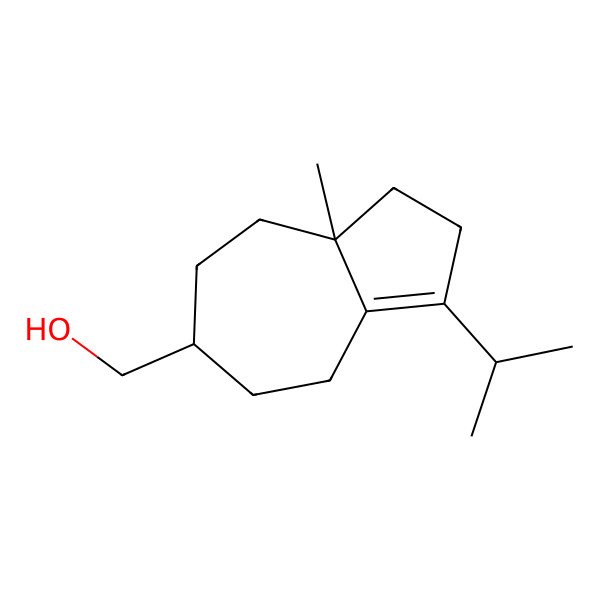 2D Structure of (8a-methyl-3-propan-2-yl-2,4,5,6,7,8-hexahydro-1H-azulen-6-yl)methanol