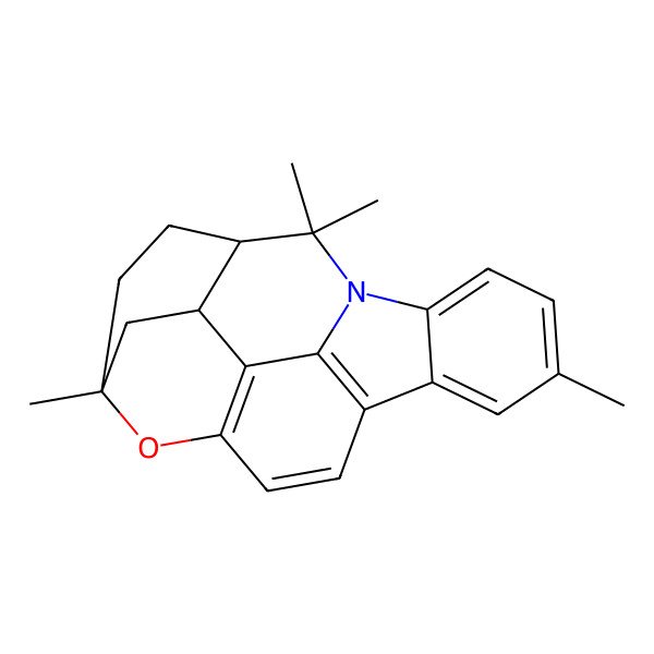 2D Structure of (14R,17S,19S)-8,13,13,17-tetramethyl-21-oxa-12-azahexacyclo[10.7.1.12,17.05,20.06,11.014,19]henicosa-1,3,5(20),6(11),7,9-hexaene