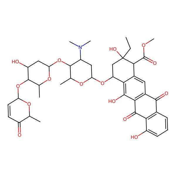 2D Structure of Aclacinomycin Y