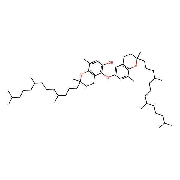 2D Structure of 5-[[2,8-Dimethyl-2-(4,8,12-trimethyltridecyl)-3,4-dihydrochromen-6-yl]oxy]-2,8-dimethyl-2-(4,8,12-trimethyltridecyl)-3,4-dihydrochromen-6-ol