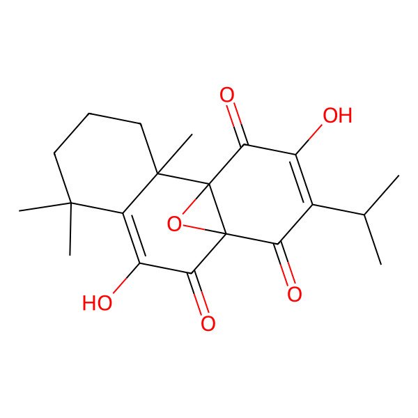2D Structure of 8|A,9|A-Epoxycoleon-U-quinone