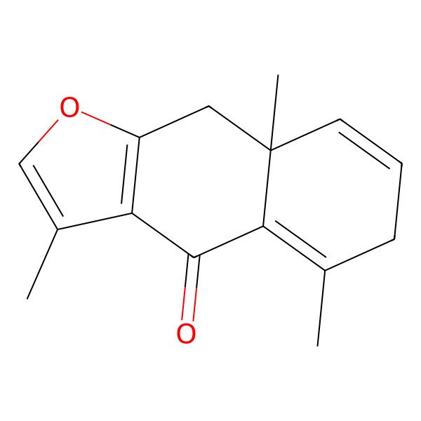 2D Structure of (8aR)-3,5,8a-trimethyl-6,9-dihydrobenzo[f][1]benzofuran-4-one