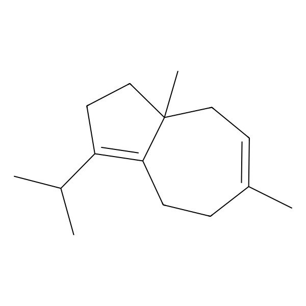 2D Structure of (8aR)-6,8a-dimethyl-3-propan-2-yl-2,4,5,8-tetrahydro-1H-azulene