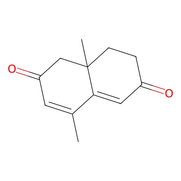 2D Structure of (8aS)-4,8a-dimethyl-7,8-dihydro-1H-naphthalene-2,6-dione